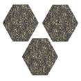 thumbnail image 1 of Furnish My Place Zebra Grazer Area Rug, Animal Print Area Rug, Indoor Rug, Pet-Friendly Rug, Home Decor Rug, Perfect for Living Room, 2' Hexagon - Set of 3, 1 of 5