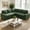 Green, variant on 79" Modular Sectional Sofa with Pull Out Bed, Chenille L-Shaped 5-Seat Couch with USB Ports, Adjustable Backrest, Storage Seats, Tool-Free Assembly – Dark Gray