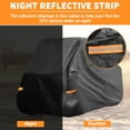 thumbnail image 2 of Cubierta UTV Unique Bargains para Kawasaki MULE SX Impermeable Cubierta Lateral al Aire Libre Protección de Almacenamiento de Lluvia y Sol 210D-PU 271x134x178cm Negra, 2 of 5