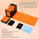 thumbnail image 5 of Deck Box, bandeja de dados y torre 2 en 1 para MTG Commander, color negro y naranja, 5 of 6