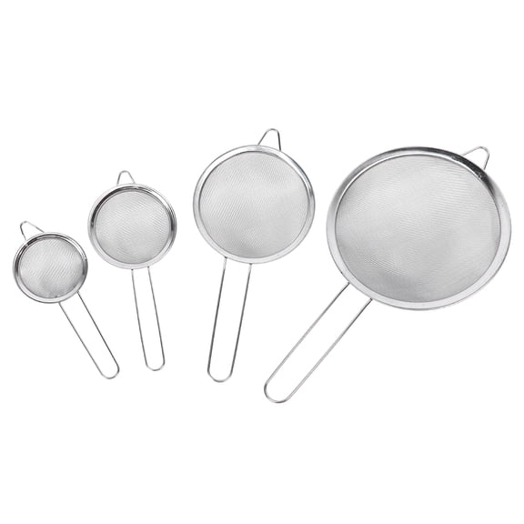Kitchen Sifter Set 4Pcs/ Set Flour Sifter, Flour Strainer, Baking Tool For Home Kitchen For Bakery Sieve Strainer
