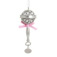 Hallmark Baby's First Rattle Pink 2024 BSL1 Christmas Ornament, Premium