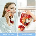 thumbnail image 4 of Coolnut Santa Claus Carrying Gifts Baby Washcloths Towel Set, Highly Absorbent & Soft Cotton Wash Cloths 12"x 12" Face Hand Towels for Bathroom, Multi-Purpose Fingertip Towels, 4 of 5