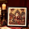 thumbnail image 6 of IPEWLEX Christmas Theme Full Round Drill Diamond Art Kit for Wall Decor & Holiday Gift, Vintage Holiday Patterns with Layered Visual Effect, Easy for Beginners, Includes Tools & Extra Beads, 6 of 7