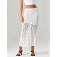 thumbnail image 6 of Michellecmm Women Lace Half Dress, Summer Spring Street Casual Party See Through Wrapped Long Skirt, 6 of 9
