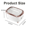 thumbnail image 5 of Caja para pañuelos Apuakthei, moderna caja de plástico para pañuelos, para sala de estar, baño, decoración del hogar, caja dispensadora de pañuelos transparente, 5 of 5