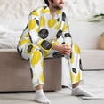 thumbnail image 5 of Mens Pajamas Set, Cute Lemon Juice Button Down Long Sleeve Loungewear Sleepwear Pjs sets for Men, 5 of 5