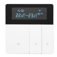 thumbnail image 2 of Termostato de color inteligente de 16 A Termostato de calefacción eléctrico inteligente programable para oficinas en el hogar Centros comerciales Hoteles AC 90 V‑240 V Estilo WiFi blanco, 2 of 5