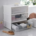 thumbnail image 5 of Desktop Storage Box Drawer Style Kitchen Storage Box Single-Layer Stackable Makeup And Jewelry Sorting Box, 5 of 8