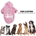 thumbnail image 5 of Ropa Para Perros Abrigo Con Capucha Para Perros De Clima Frío Ropa Con Capucha Suave Para Perros Suministros Para Mascotas (9Xl Rosa), 5 of 5