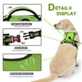 thumbnail image 2 of Astarin No Pull Dog Harness for Dogs,No Choke Front Clip Dog Reflective Harness, Adjustable and Comfortable for Easy Walking, Adjustable 2 Metal Rings 3 Buckles,Green/XS, 2 of 6