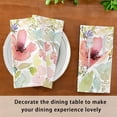 thumbnail image 6 of GZHJMY Set of 4 Watercolor Floral Pattern6 Satin Napkin Square 20 Inches Table Napkins Soft Smooth Decorative Napkins for Wedding Banquet Party Decoration, 6 of 6