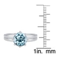 thumbnail image 3 of Sterling Silver with Natural Sky Blue Topaz Solitaire Ring, 3 of 4