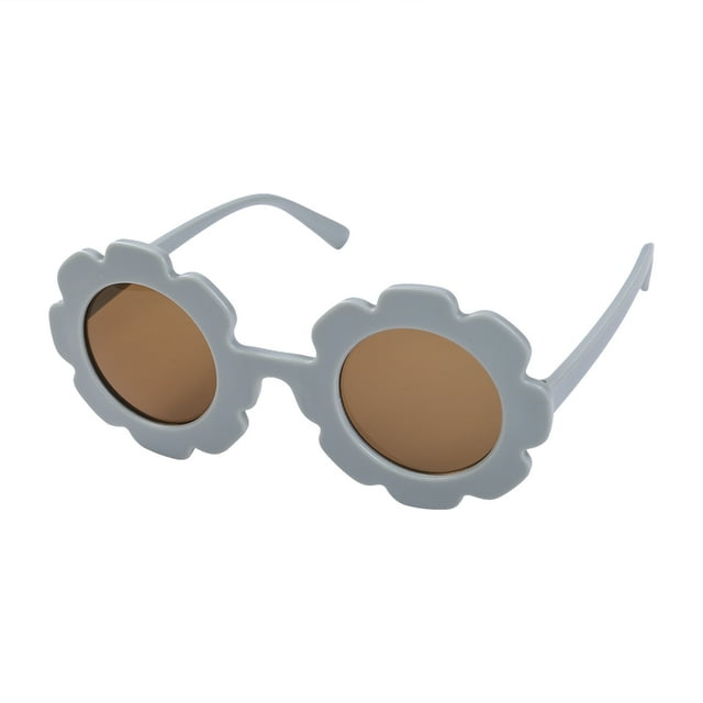 ZAXARRA Lunettes de Soleil Rondes pour Tout-Petits Extérieur Anti-UV Lunettes Décontractées