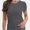 Deep Gray, variant on Women's Basic Short Sleeve T-Shirts - Crewneck Casual Tees for Summer