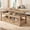 Oak, variant on 47.2" Farmhouse Lift Top Coffee Table with 2 Drawers, Wood Center Table with Hidden Compartment & Hydraulic Lifting Mechanism, Multi-Functional Storage Tea Table for Living Room, Brown
