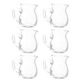 thumbnail image 2 of 6pcs Clear Glass Creamer Pitchers With Spout Handle Mini Milk Pourers For Coffee, Tea Syrups Transparent Beverage Dispensers For Cafes, 2 of 5