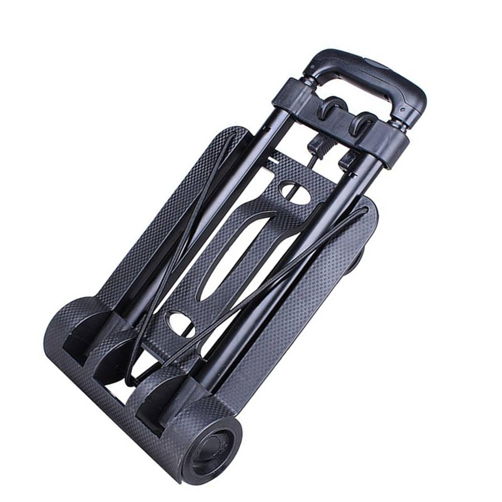 YAHHU Compact 2-Wheel Folding Hand Truck – 110 lb Capacity, 17x9.8in, 3.3 lb, Ideal for Travel, Shopping, Office, Airport