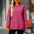 thumbnail image 2 of Royisotas Womens Pullover Sweatshirts Plus Size Crewneck Loose Causal Tops for Ladies, 2 of 10