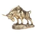 thumbnail image 1 of Fyearfly Estatuilla de Toro Dorado, Estatua de Buey Feng Shui Chino de Resina, Adornos de Escultura de Buena Suerte y Riqueza Auspiciosa para Decoración de Oficina en el Hogar, 1 of 5