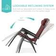 thumbnail image 4 of Best Choice Products Folding Zero Gravity Recliner Patio Lounge Chair w/ Canopy Shade, Headrest, Tray - Burgundy, 4 of 8