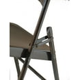 thumbnail image 7 of Commercial Fabric Padded Folding Chair, Triple Cross Bracing, Quad Hinging, 300 lb Tested, 4 Pack (Black), 7 of 7