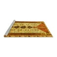 thumbnail image 2 of Ahgly Company Machine Washable Indoor Square Persian Yellow Traditional Area Rugs, 6' Square, 2 of 4