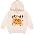 thumbnail image 2 of Inktastic I'm Three Pizza Birthday Party Toddler Hoodie, 2 of 4