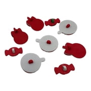 Christmas Candy Button Set – 27-Piece Holiday-Themed Assortment for Sewing, Scrapbooking & DIY Crafts