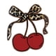 thumbnail image 2 of Women's Leopard Print Cherry & Bowknot Print Round Neck Tee, Casual Short Sleeve T-shirt for Summer, Ladies Clothes for Daily Wear, Top, 2 of 7