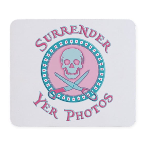 CafePress - Surrender Yer Photos Mousepad - Non-slip Rubber Mousepad, Gaming Mouse Pad