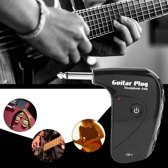 Mini Guitar Amp,Mini Portable Guitar Plug Guitar Headphone Amp Plug Exquisite Design