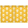 thumbnail image 2 of Skulls and Stars Pattern Tier Curtains Tier Kitchen Living Room Bedroom Balcony 2 Panels 27x24 Inch, 2 of 8