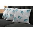thumbnail image 5 of Ambesonne Modern Throw Pillow Cover 4 Pack, Crystal Like Diamonds, 20", Teal Turquoise White, 5 of 5