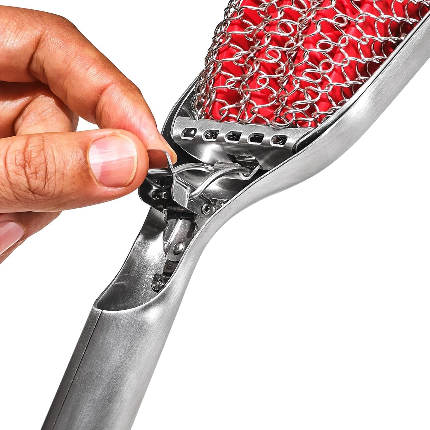 Replaceable Head Coiled Grill Brush Bristle-Free for Grilling