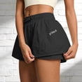 thumbnail image 4 of SONXAHE Women's Letter Print Athletic Skort Drawstring Closure Inner Shorts Sport Activewear, 4 of 7
