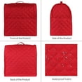 thumbnail image 4 of Stand Mixer Cover compatible with Kitchenaid Mixer, Fits All Tilt Head & Bowl Lift Models with 3 Organizer Bag for Accessories. (Red, For Tilt Head 4.5-5 Quart), 4 of 12