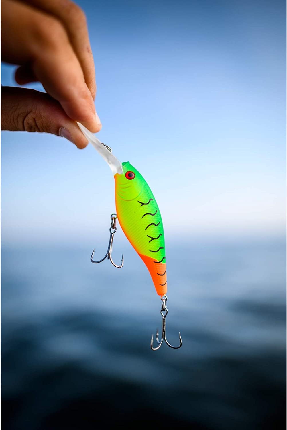 Berkley Flicker Shad Fishing Lure, Clear, 5/16 oz