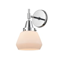 447-1W-PC-G171-Innovations Lighting-Fulton - 1 Light Wall Sconce-10.5 Inches Tall and 6.75 Inches Wide-Polished Chrome Finish-Matte White Glass Color