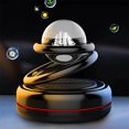 thumbnail image 2 of Solar Powered Car Air Freshener Creative Small Desk Decoration Car Diffuser for Car Interior Black, 2 of 9
