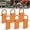 Orange, variant on NestE Stake Pocket Tie Down D Rings 6 Pack,Heavy Duty 5/8” Stake Pocket Tie Down D Rings for for Flatbed Cargo Trucks and Trailers,Adjustable Utility Trailer Accessories with Anti-Loss Pin,18000 LBS