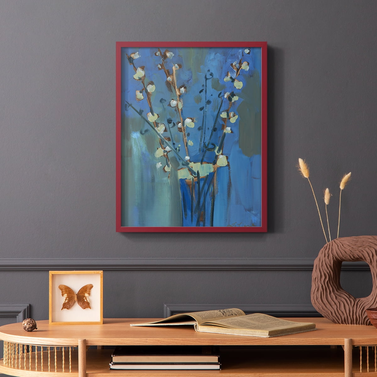Winter Willow II Framed Print - Solid Wood in Single Picture Frame Solid Wood 2 Framed Print