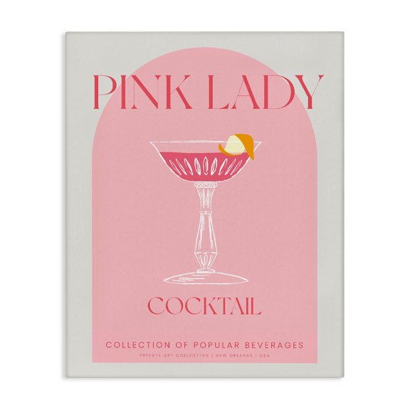 Stupell Industries Mid-Century Stylish Retro Pink Lady Canvas Art, 16 x 20, by Lil' Rue