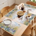 thumbnail image 5 of Spring Floral Placemats Set of 8 Summer Flowers Bird Watercolor Place Mats Indoor Wipeable Table Mats Washable Cloth Dining Table Placemats for Kitchen Holiday Party Home Decor 13x19 Inch, 5 of 9