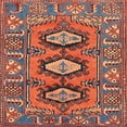 thumbnail image 1 of Ahgly Company Indoor Square Traditional Orange Salmon Pink Persian Area Rugs, 8' Square, 1 of 6
