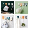 thumbnail image 5 of TIELUTT Cute Holder Strong Holder Wall Mount Hook Seamless Sticker Home Kitchen Tile Tape Towel Clips for in Bathroom Clear Clips for Hanging Lights Hanging Hooks for Closet Rod Front Door Hooks for, 5 of 5