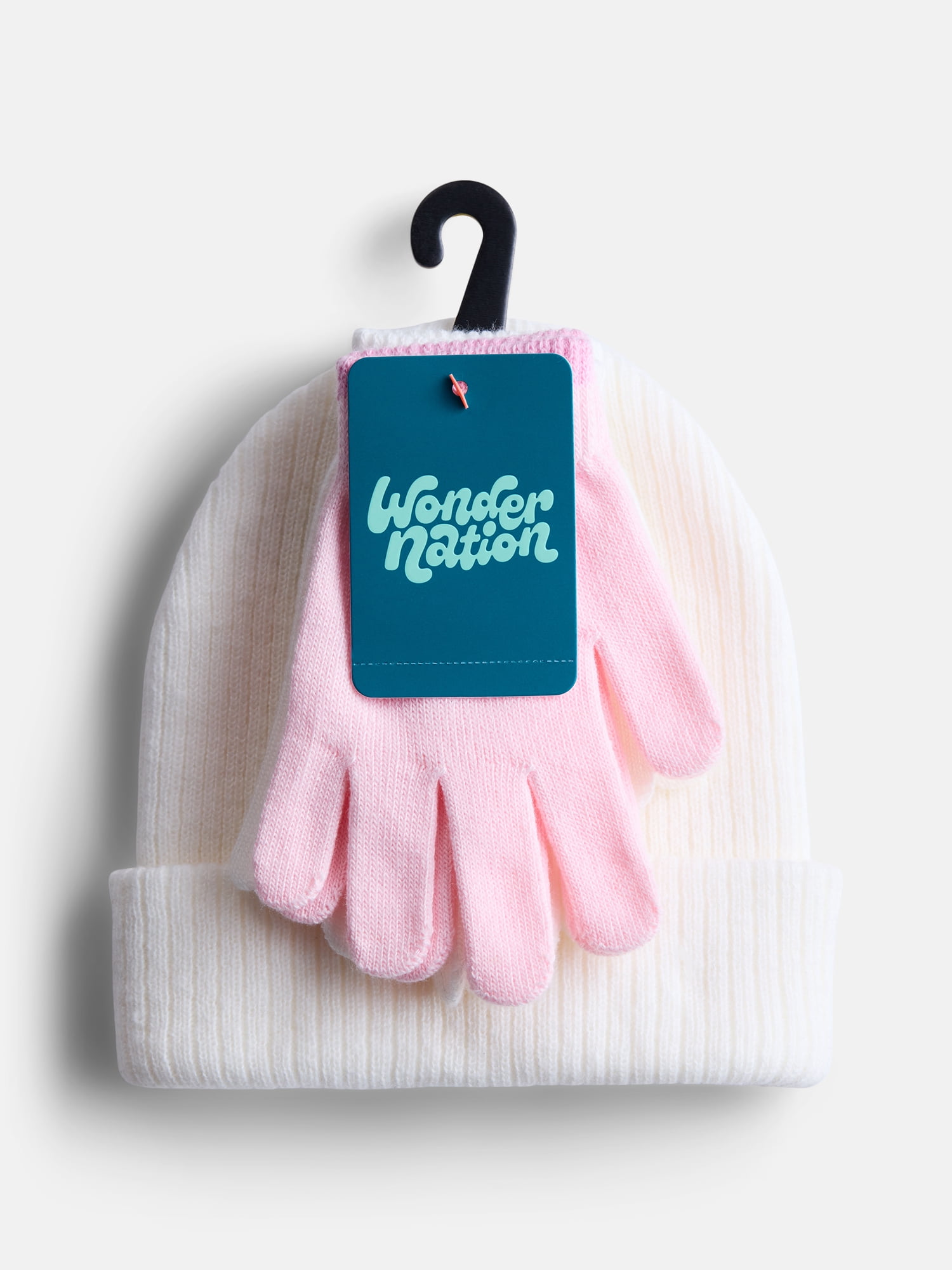 Wonder Nation Kids' Beanie Hat and Gloves Set, 5- Piece