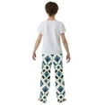 thumbnail image 5 of FORMRS Kids Pajama Pants with Pockets Size 13-14Y Boys Lounge Sleep Bottoms, Green Geometric Pattern, 5 of 8