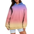 thumbnail image 2 of Baberdicy Essentials Hoodie Womens Oversized Sweatshirts Fleece Hoodies Long Sleeve Shirts Pullover Fall Clothes with Pocket Hoodies for Women Yellow, 2 of 3