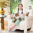thumbnail image 4 of Muiteiur 5Pcs Brown Lynx Stuffed Animals 18" Plush Mommy Bobcat with 4 Babies Plush Toy, 4 of 9